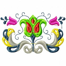 Flowers And Tree Embroidery Design 2 Flowers And Tree Embroidery Design 2